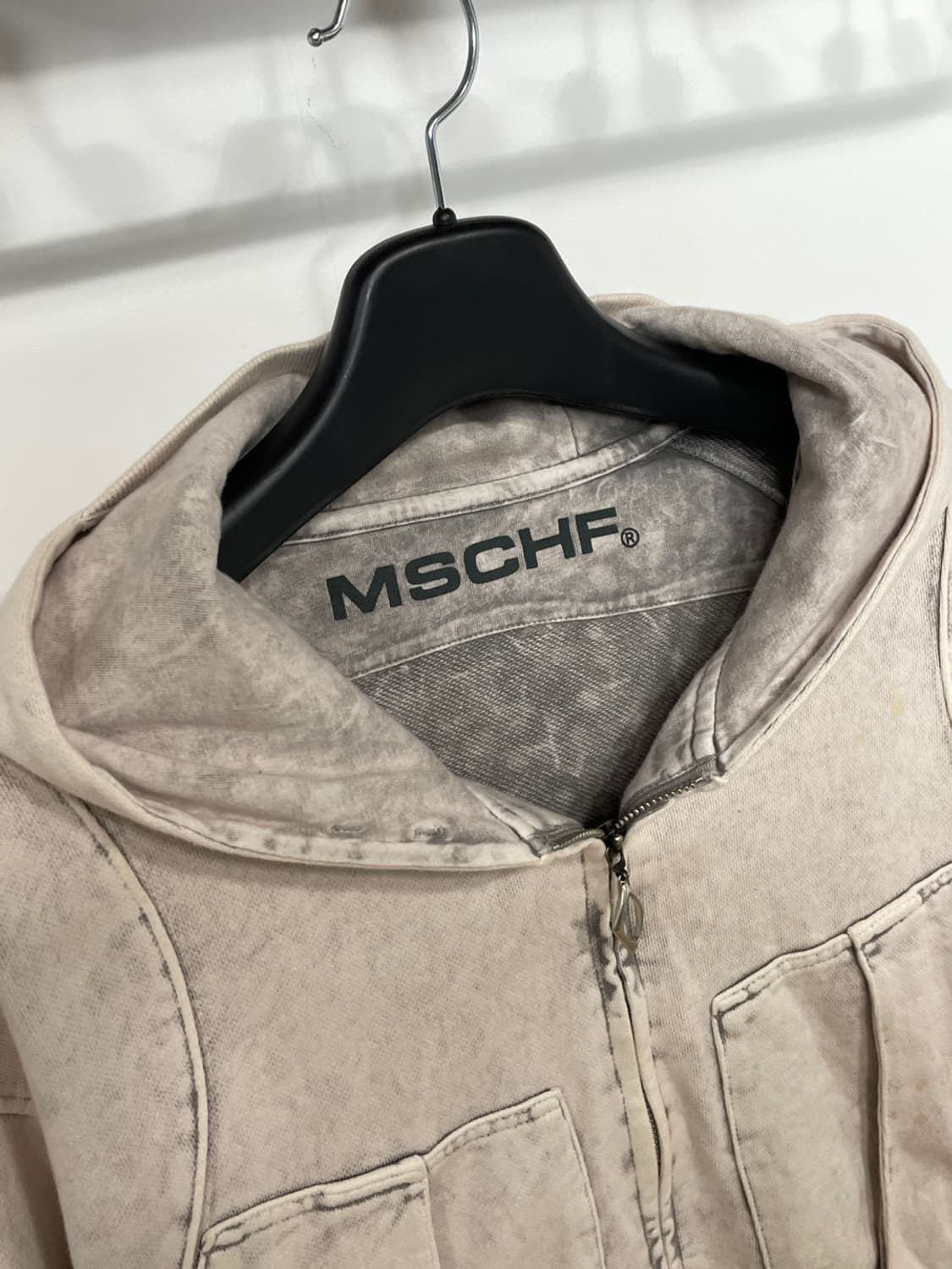 미스치프 블리치드 핑크 빅 포켓 후드집업 상품이미지6