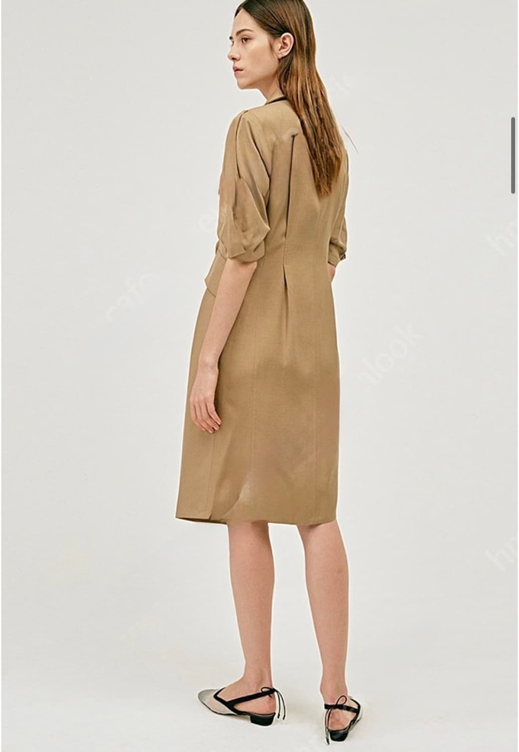 타임 시그니쳐 더블버튼 트렌치 원피스 상품이미지2