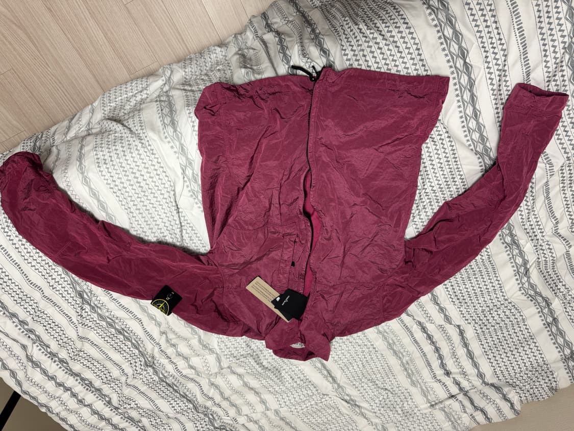 스톤 나일론 자켓 m 버건디 팔아요 상품이미지1