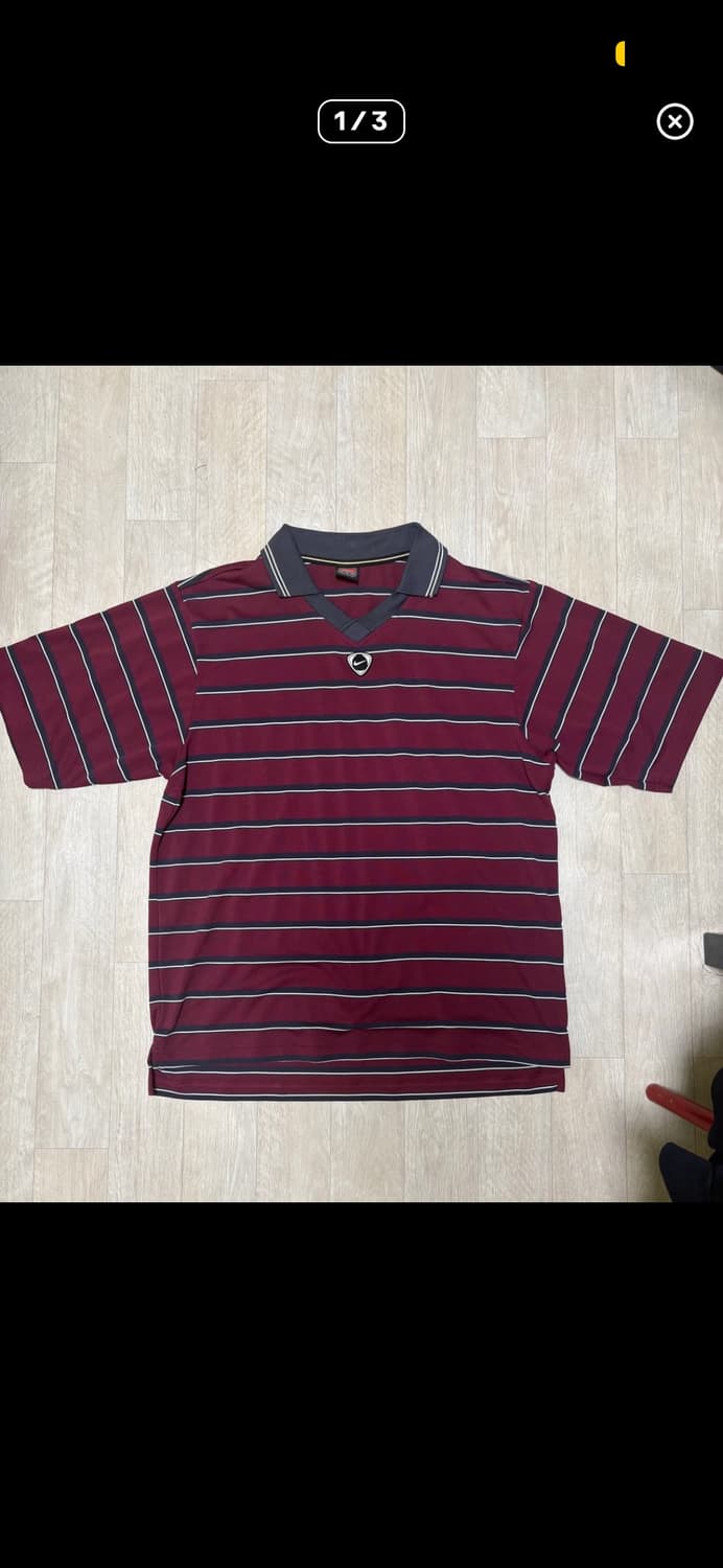 나이키 90‘s 빈티지 스트라이프 카라티 상품이미지1
