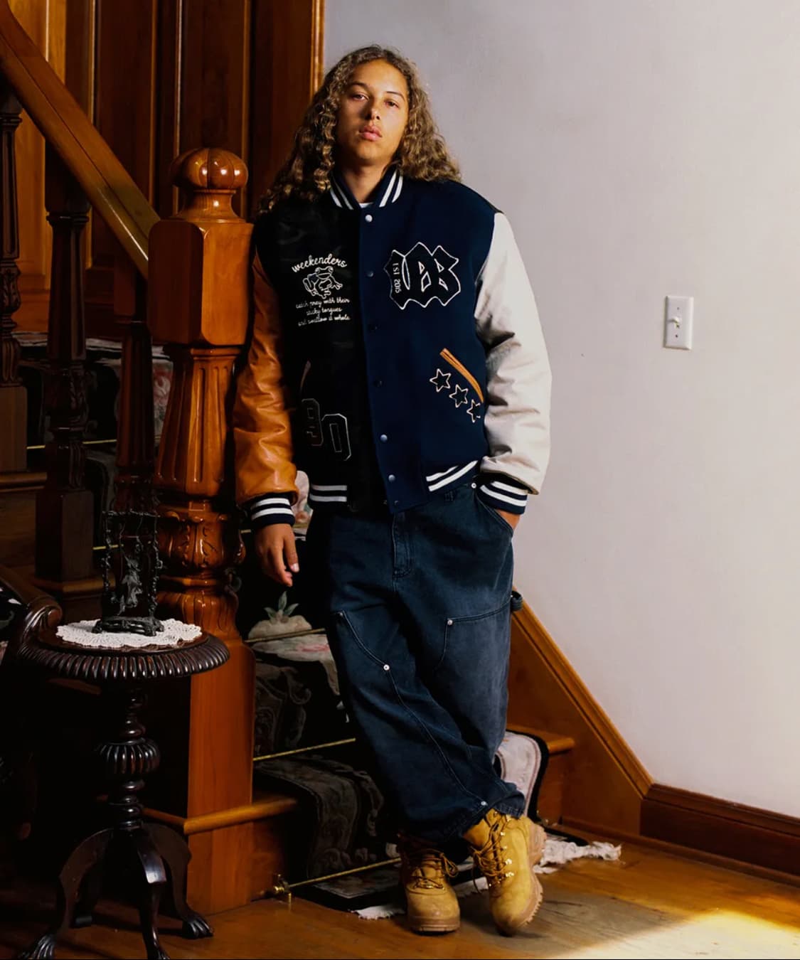 위캔더스 프로그 스타디움 바시티 자켓 L 상품이미지2