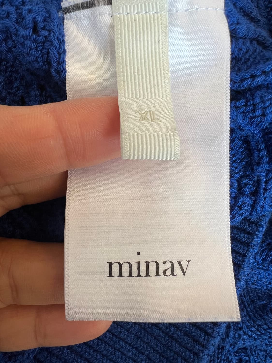 미나브 minav 남성 블루 카라반팔니트 상품이미지7