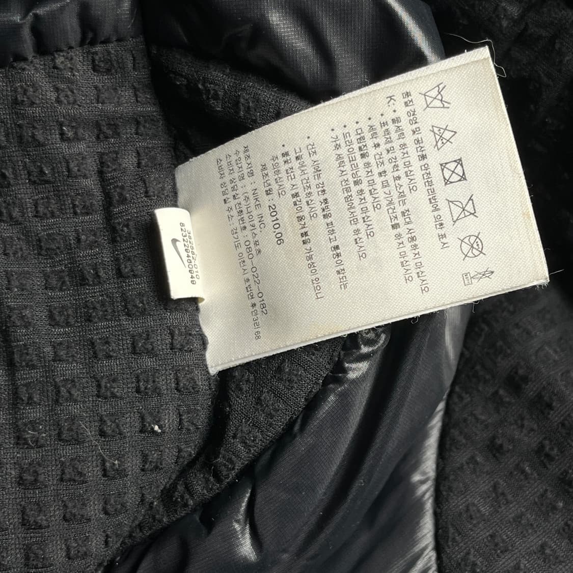 NIKE NSW 바시티 레더 자켓 블랙 상품이미지5