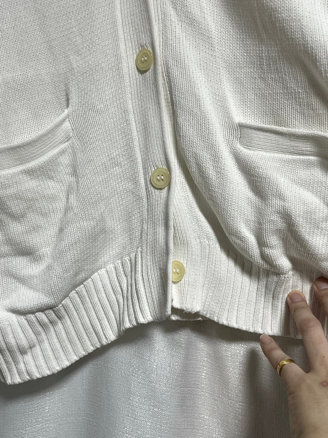 폴로 랄프로렌 브이넥 꽈배기 가디건 100 상품이미지3