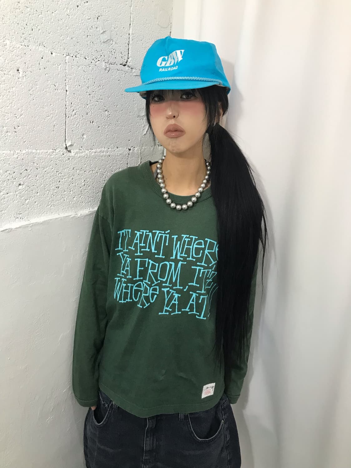 Stussy Old Printing Logo  L/S 상품이미지1