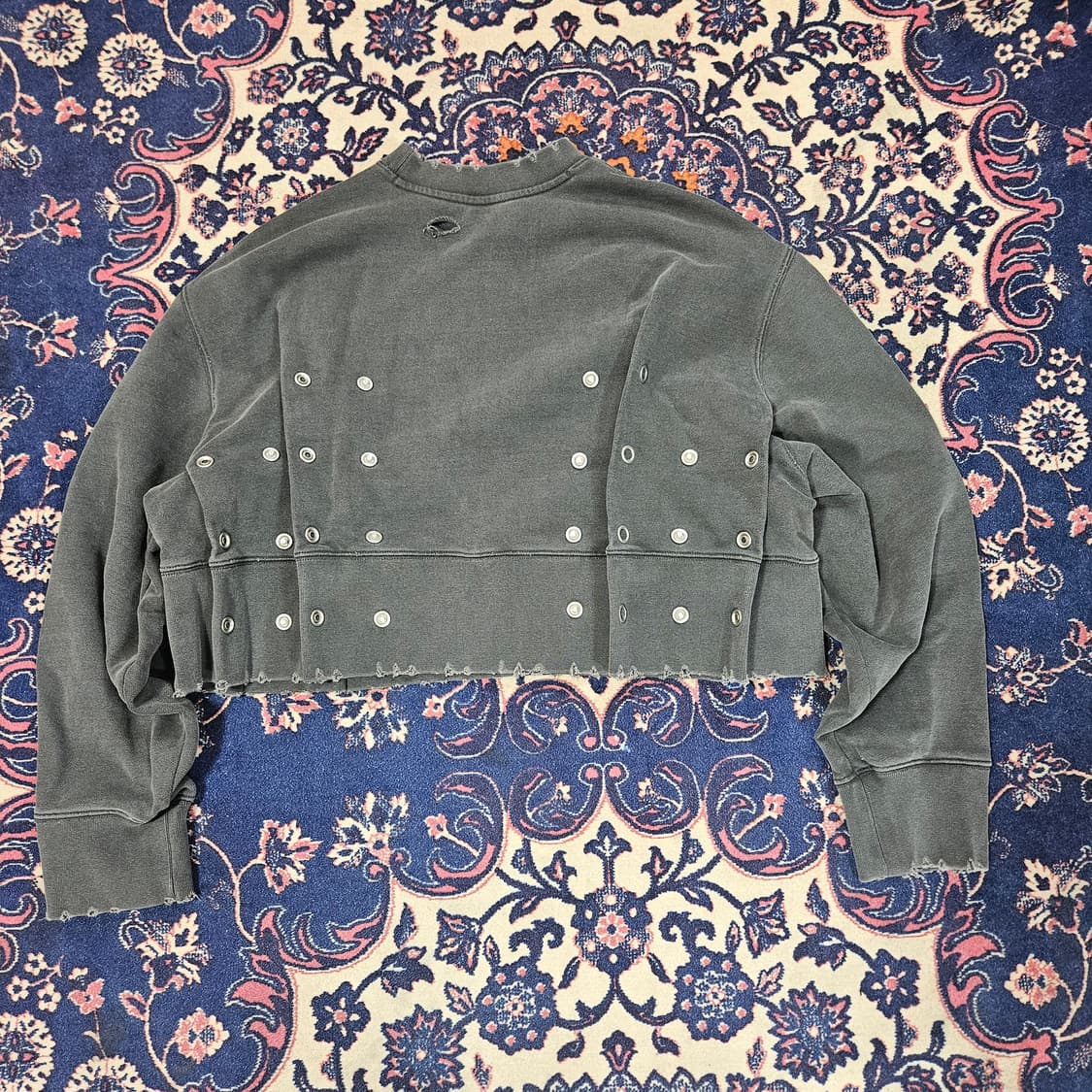 로레일즈 워시드 y2k 프린팅 크롭 스웻셔츠 Free 상품이미지2