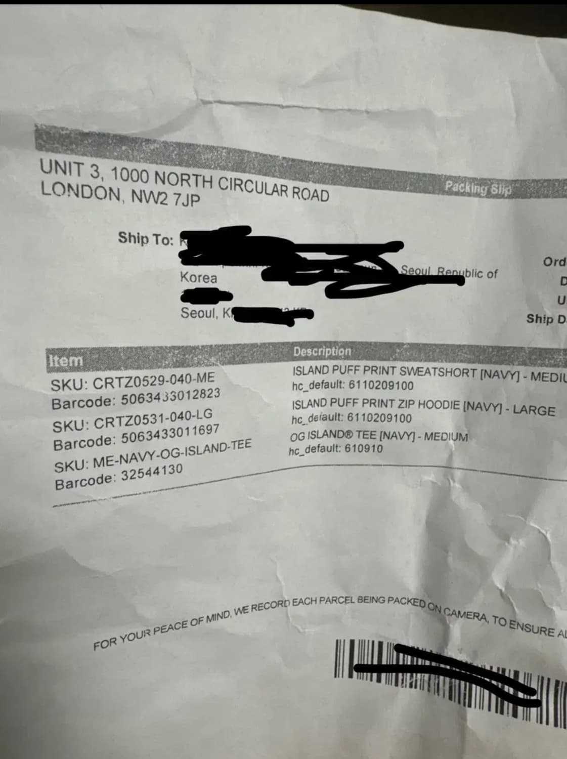 코르테이즈 네이비 후드집업&반바지 셋업 상품이미지7