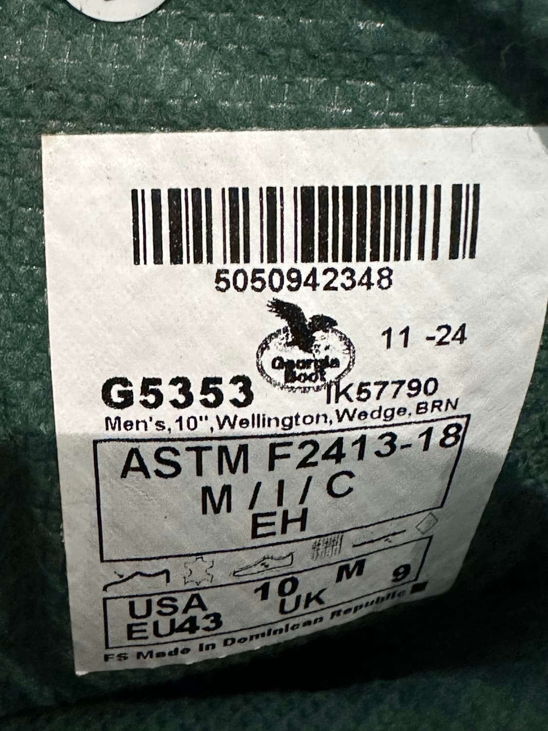 조지아 부츠 10M 매티보이 부츠 스틸토 새제품 상품이미지4