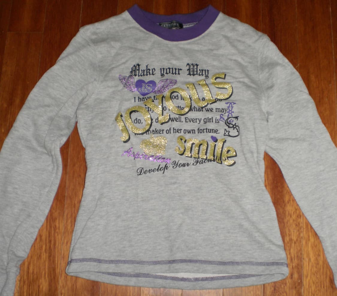 글리터 프린팅 티셔츠 상품이미지1