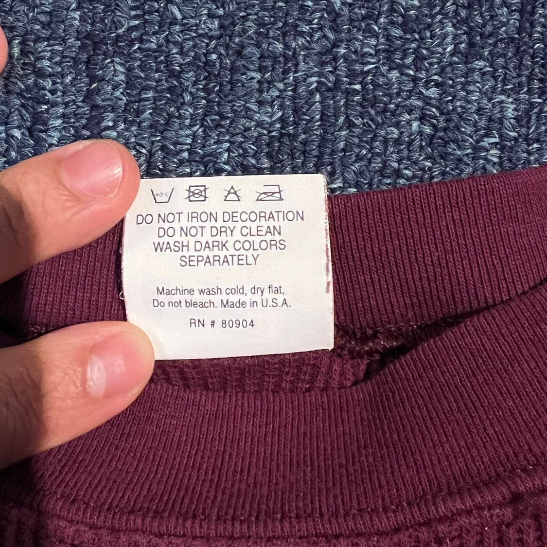 빈티지 90s R.E.M. Monster 와플 롱슬리브 티셔츠 상품이미지6