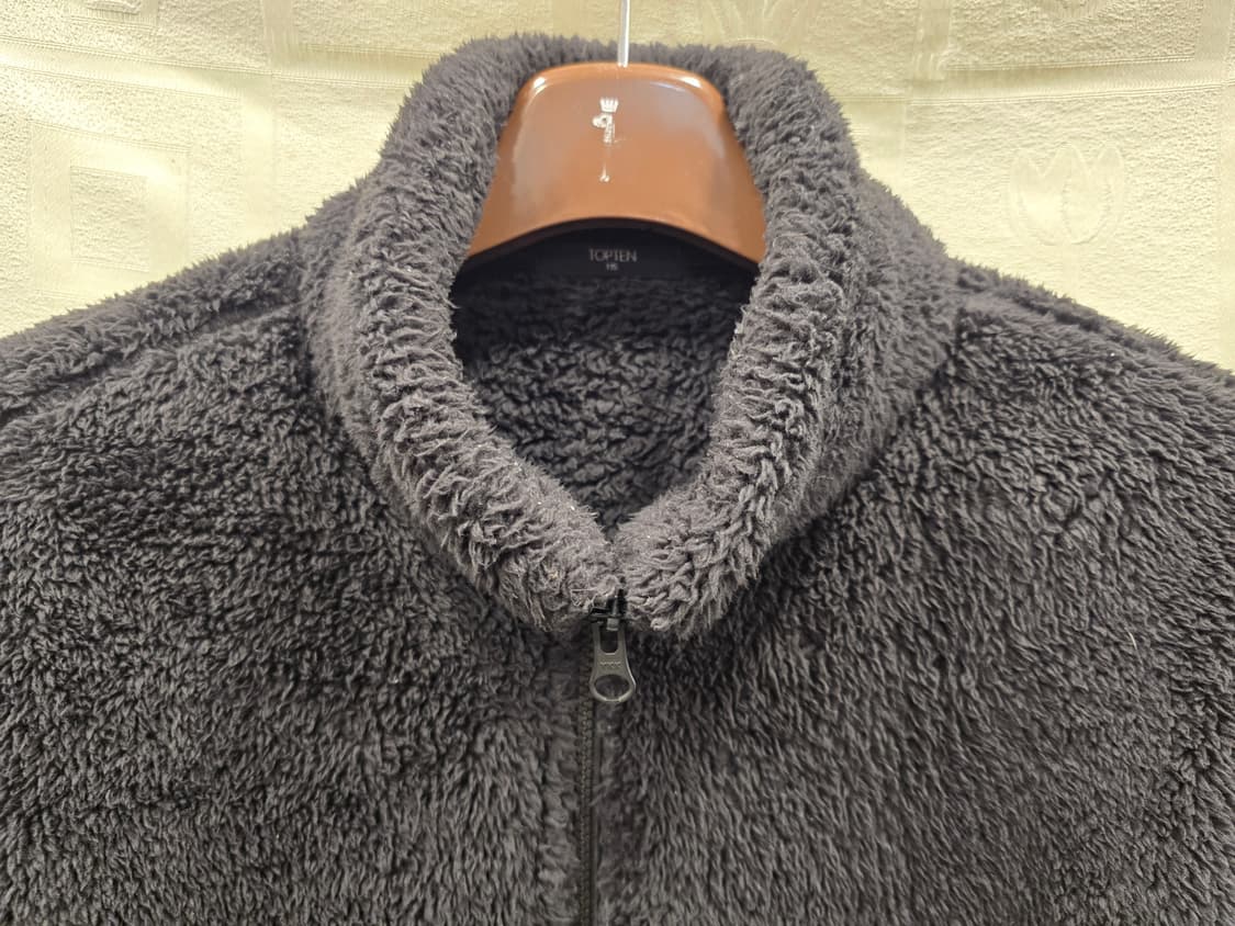 탑텐 뽀글이 플리스 자켓 검정 115 상품이미지2