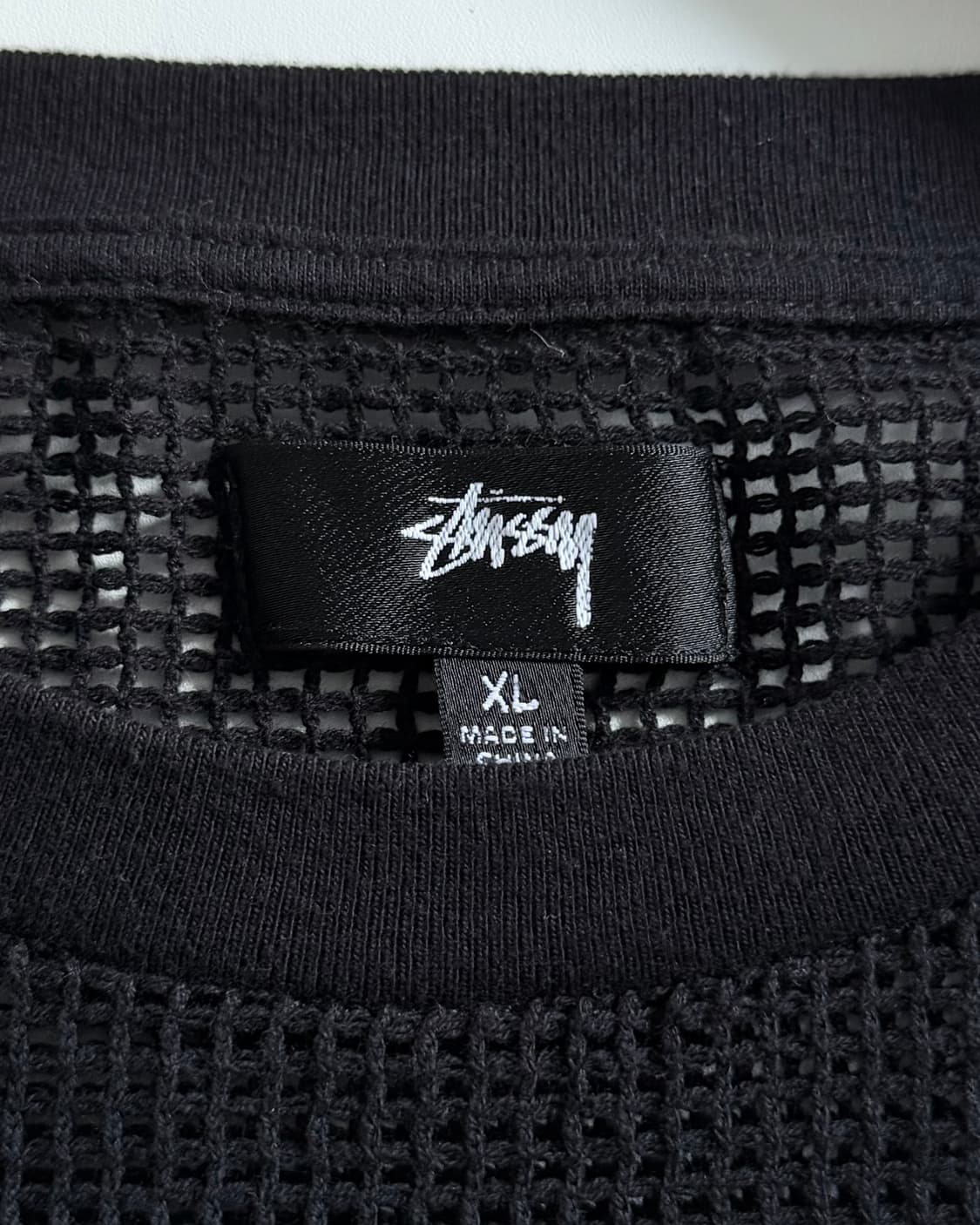 Stussy 스투시 코튼 메쉬 롱 슬리브 블랙컬러 상품이미지8