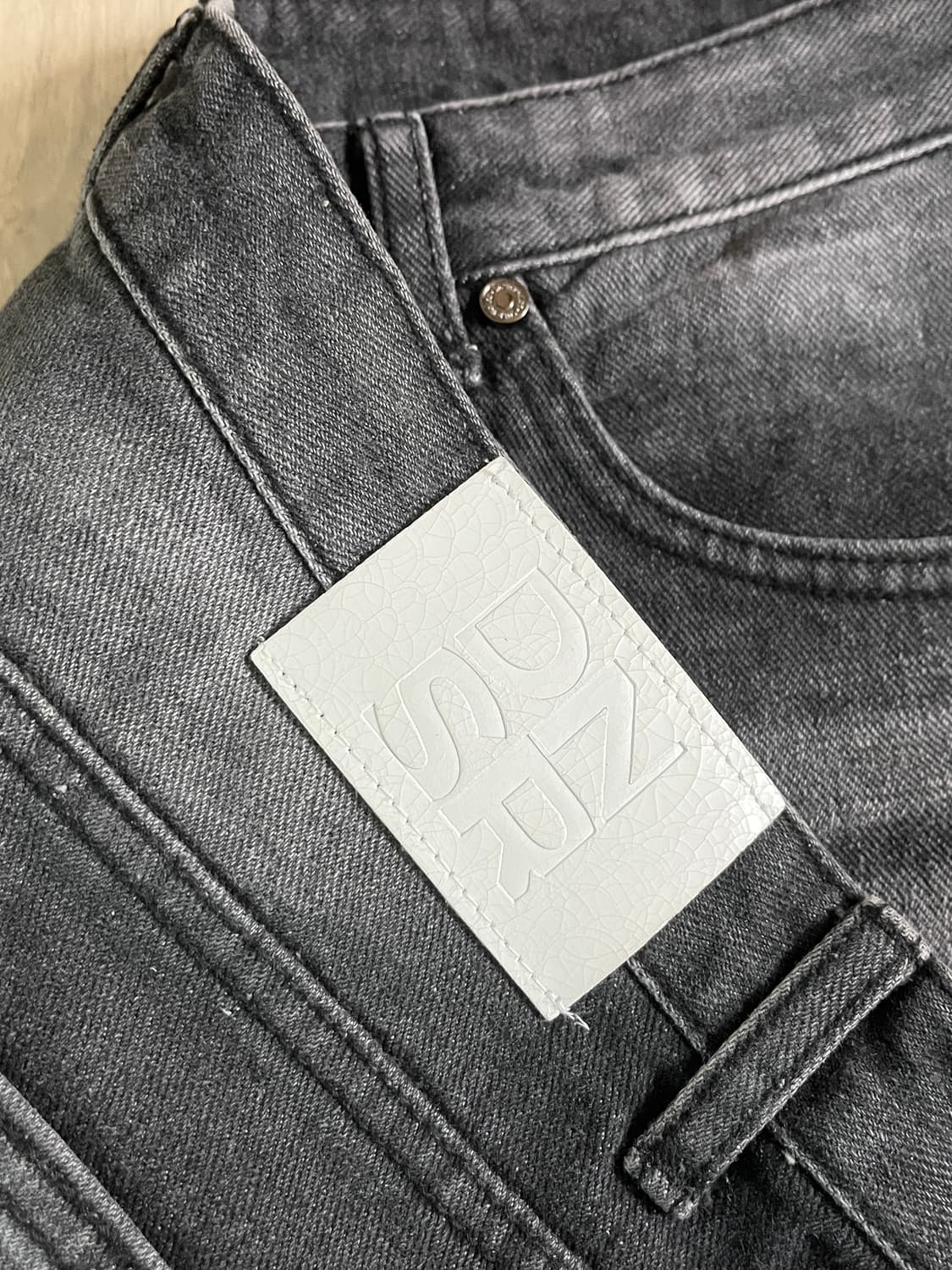 DNSR 디앤에스알 시그니처 와이드 데님 팬츠 블랙 흑청 xl 상품이미지4