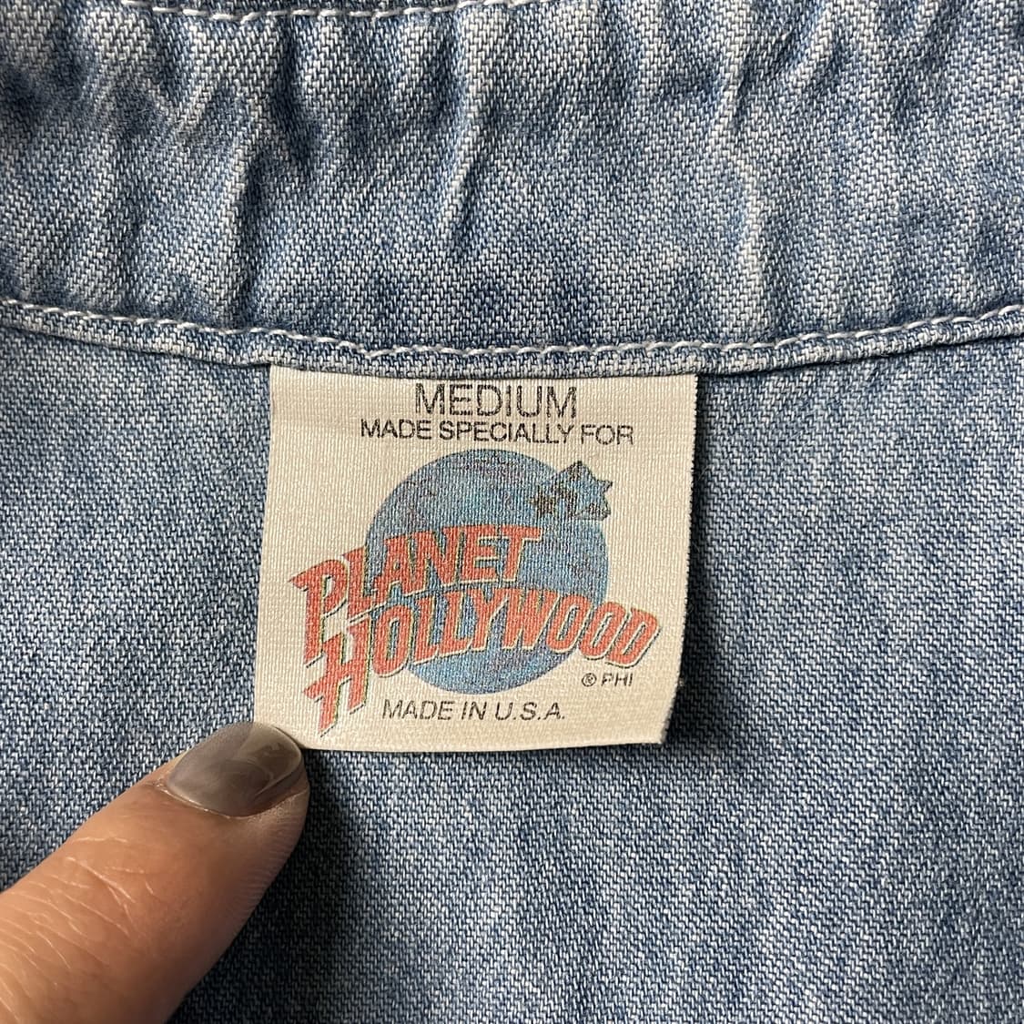 PLANET HOLLYWOOD 90s 플래닛할리우드 데님셔츠 A00689 상품이미지9