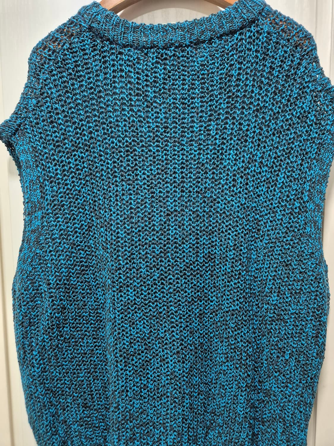 (세일)(새상품)NUAKLE 블루 여름니트 베스트 상품이미지7