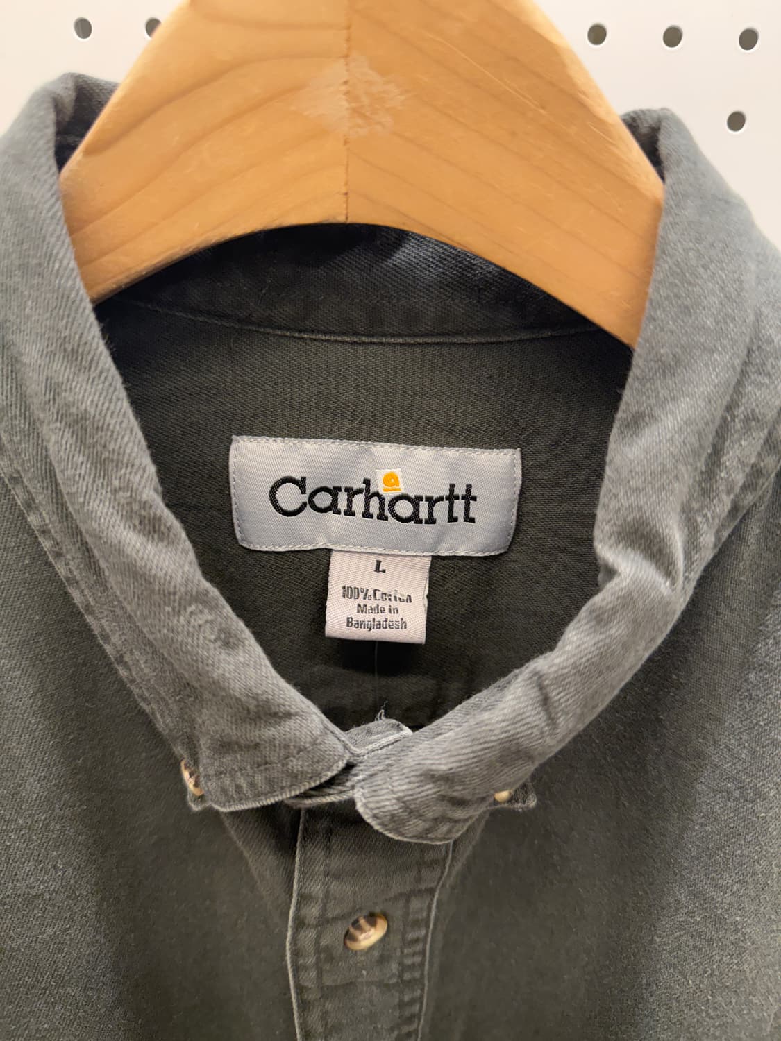 칼하트 카키 원포켓 워크 셔츠 U389 상품이미지4