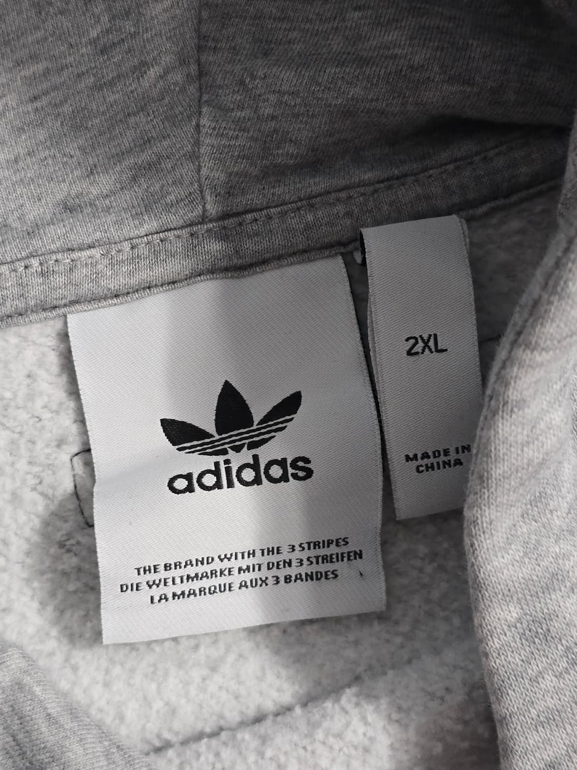 아디다스 Adidas 그레이 중앙로고 신형 후드티 2XL 상품이미지7