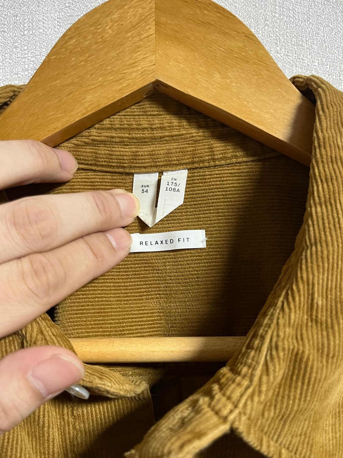 공용 아르켓 오버핏 코듀로이 셔츠 남방 XL 상품이미지5