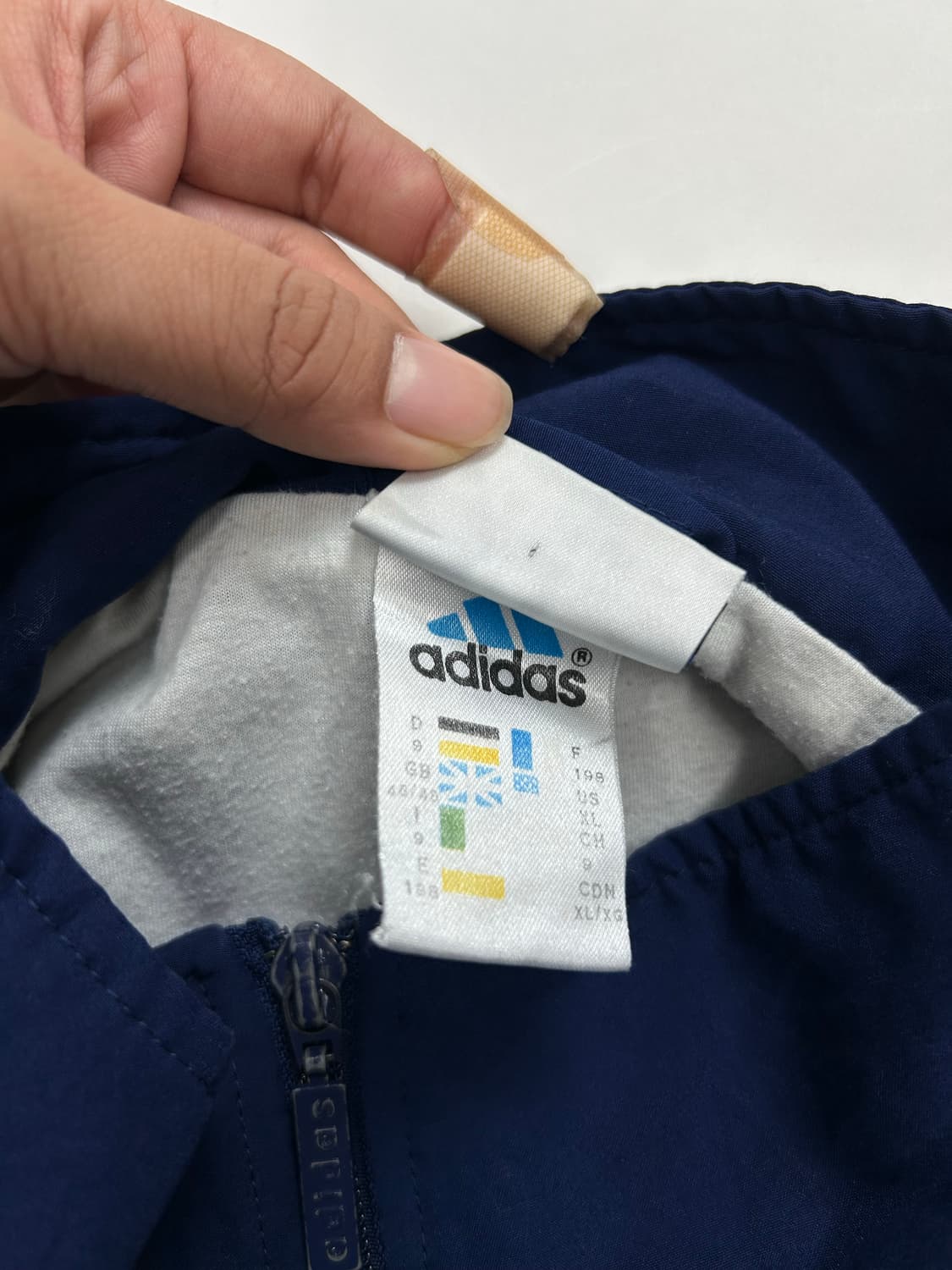 아디다스 90s 네이비 레드 바람막이 자켓 XL 상품이미지7
