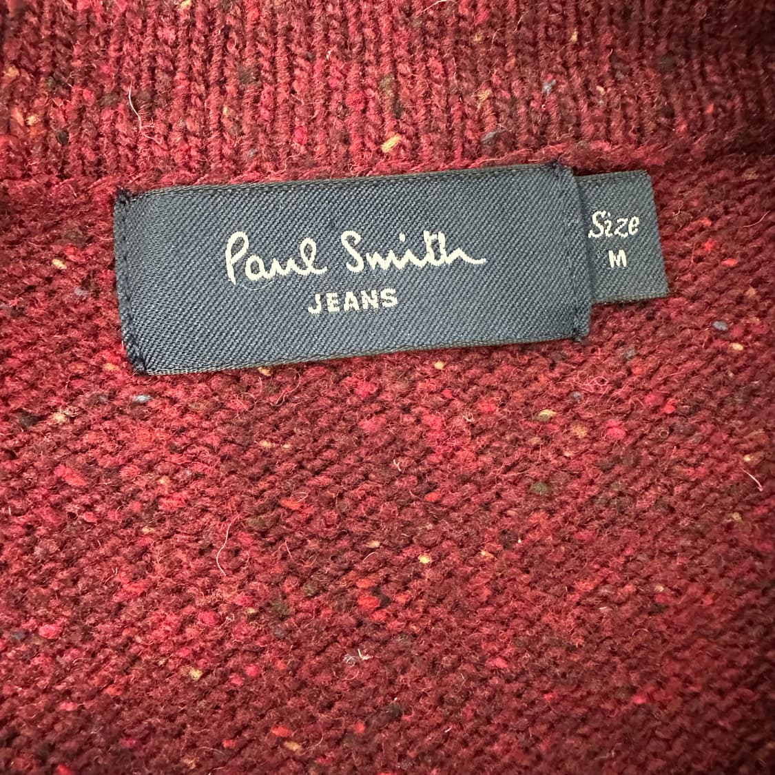 폴스미스 패치 버건디 니트 M 상품이미지3