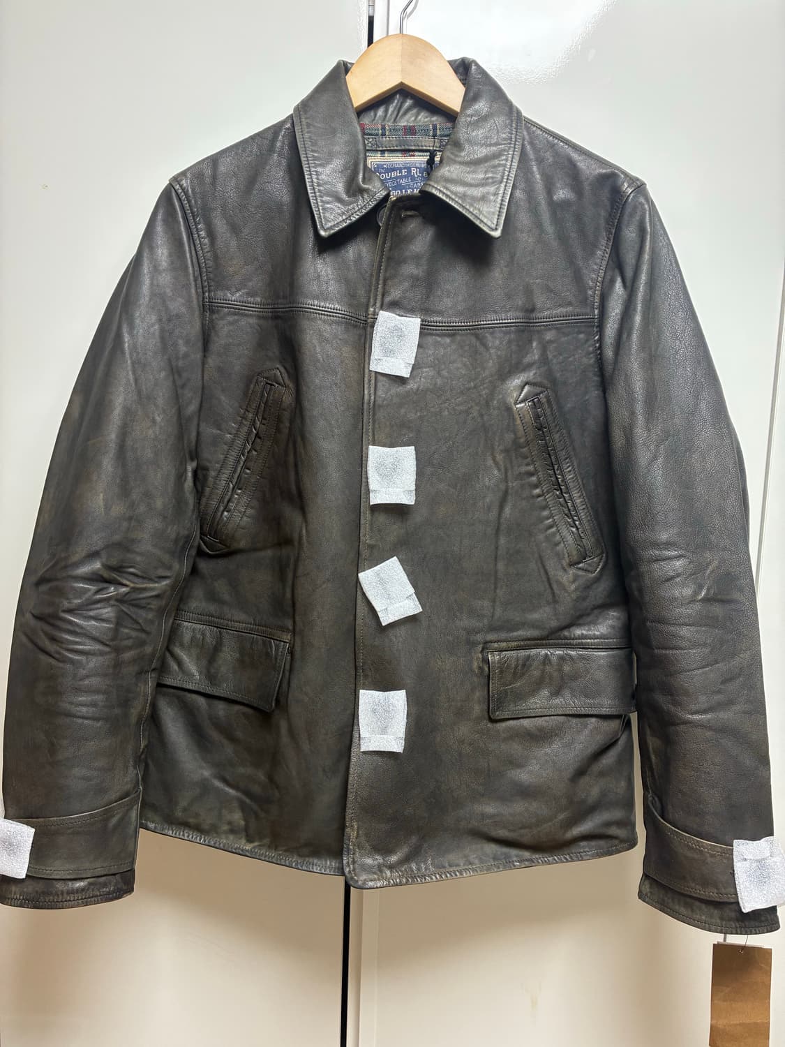 RRL 인디고 레더 카코트 s 상품이미지1