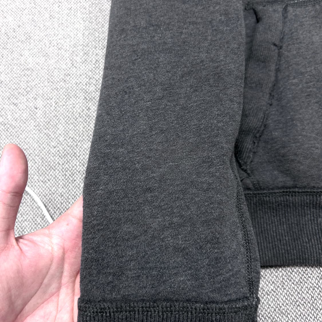 아베크롬비 차콜 뽀글이 후드집업(L) 상품이미지2