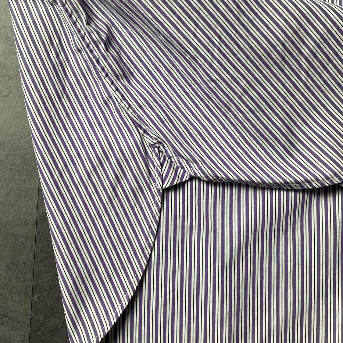 RALPH LAUREN 랄프로렌 빈티지 퍼플 스트라이프 코튼셔츠 상품이미지8