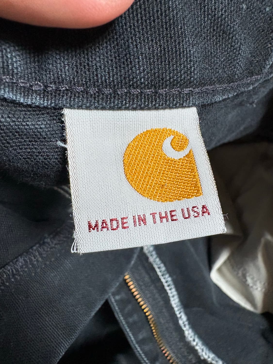 칼하트 더블니 B01 Blk made in usa 상품이미지4