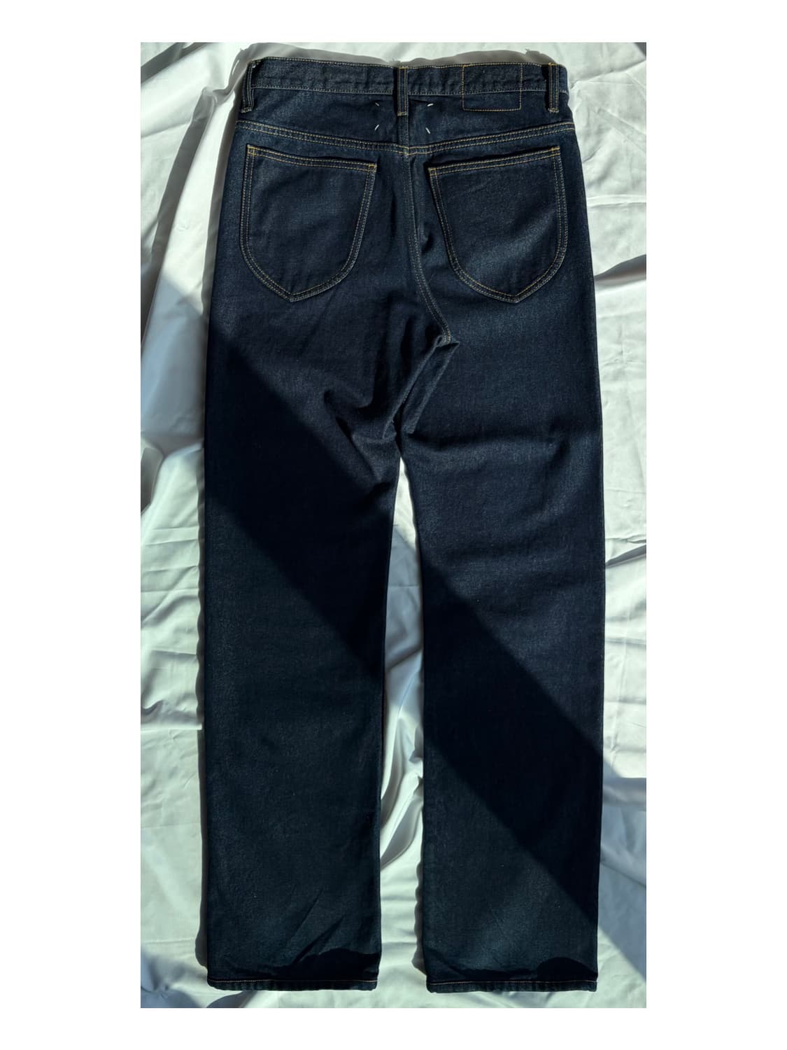 마르지엘라 백스티치 블랭크탭 세미와이드 데님 팬츠 아티저널 청바지 상품이미지3