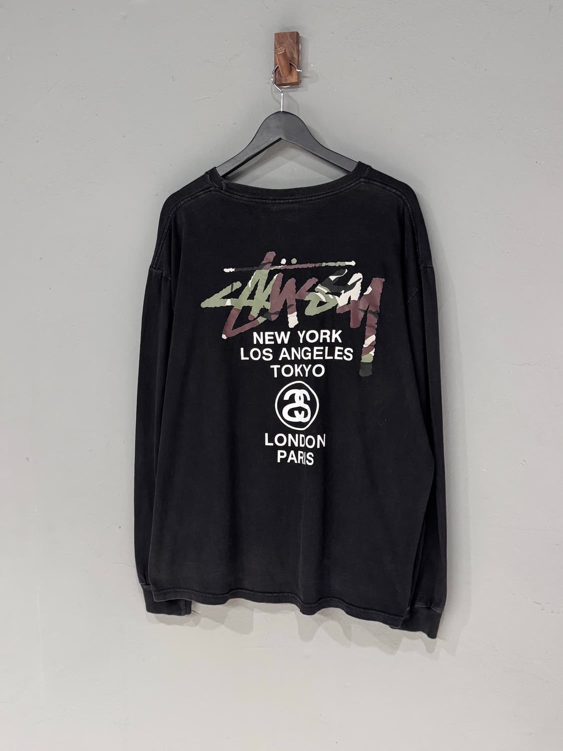 90s 올드 스투시 카모 월드투어 롱슬리브 상품이미지1