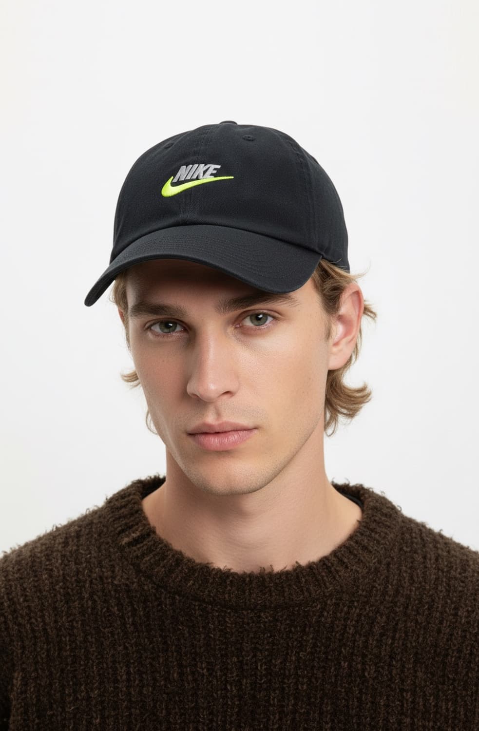 NIKE 나이키 헤리티지86 퓨추라 초레어 형광노랑 스우시 볼캡 모자 상품이미지6