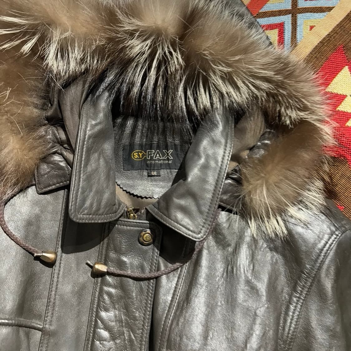 빈티지 양가죽100% 코트 레더자켓 상품이미지6