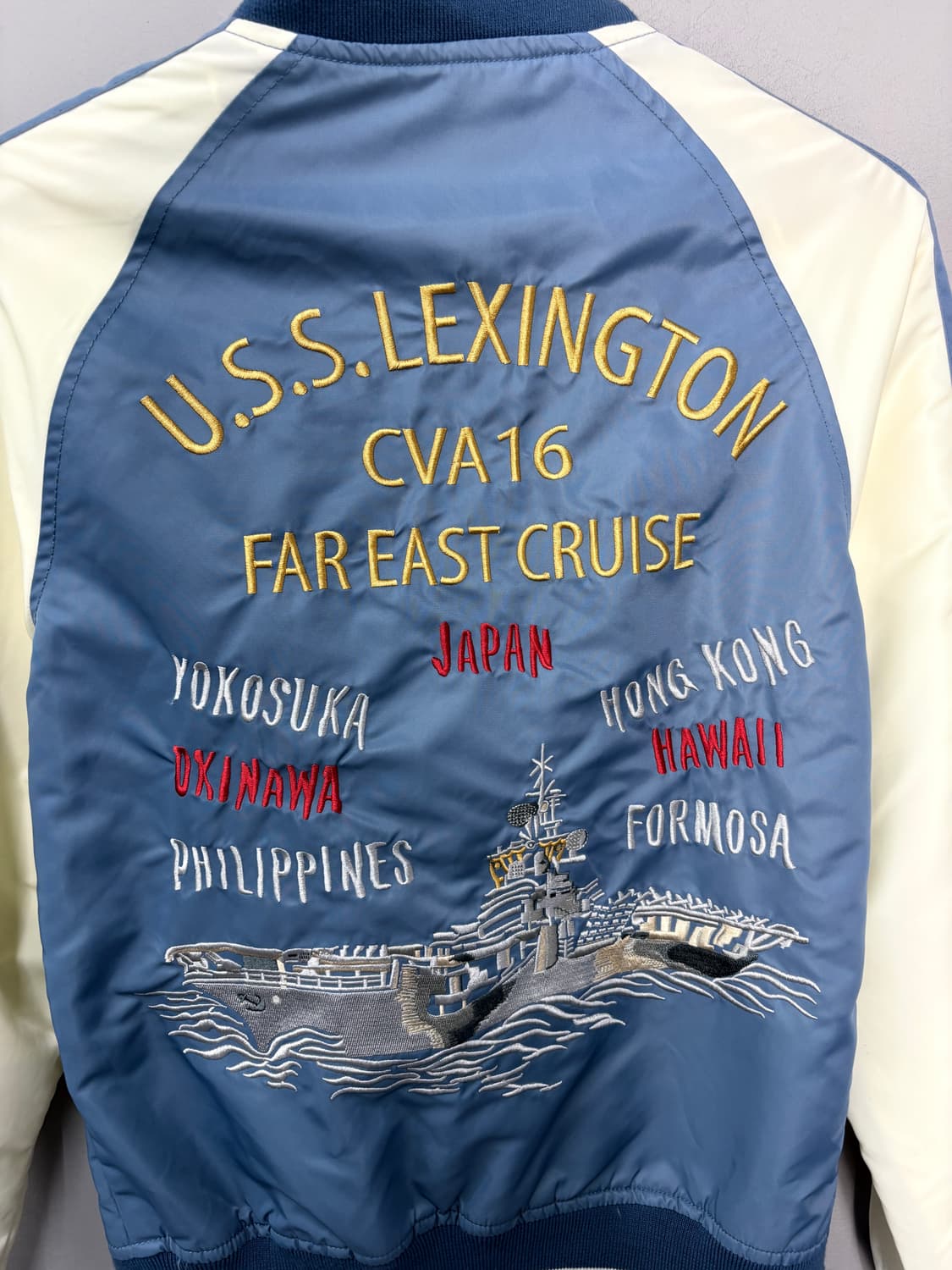 쇼트 USS 렉싱턴 스카쟌 자켓 A3828 상품이미지5