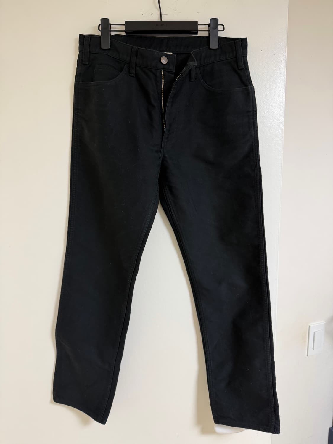 [3] 오라리 스트레이트 블랙 데님 상품이미지2