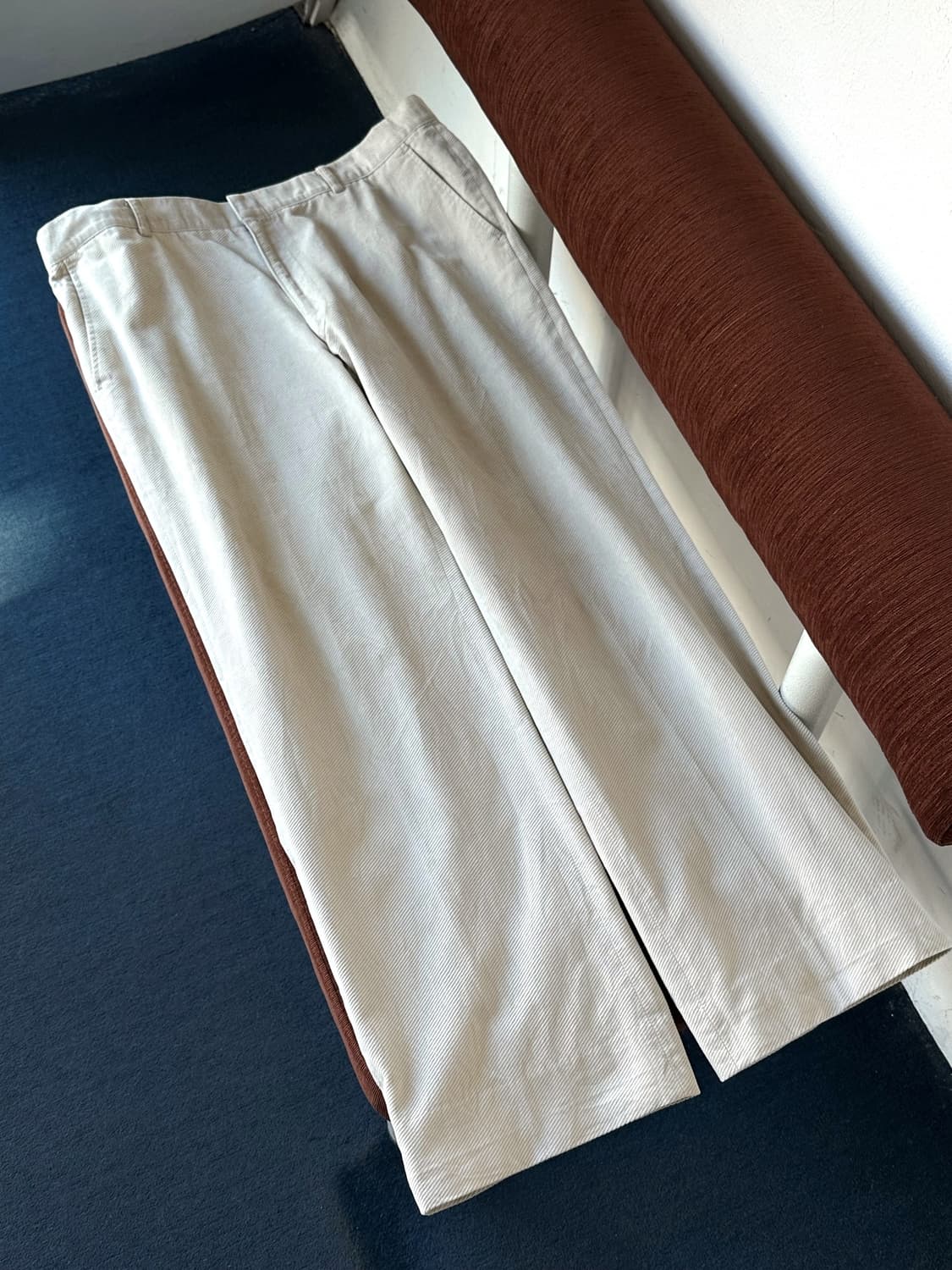 Cord design no tuck wide pants 상품이미지9