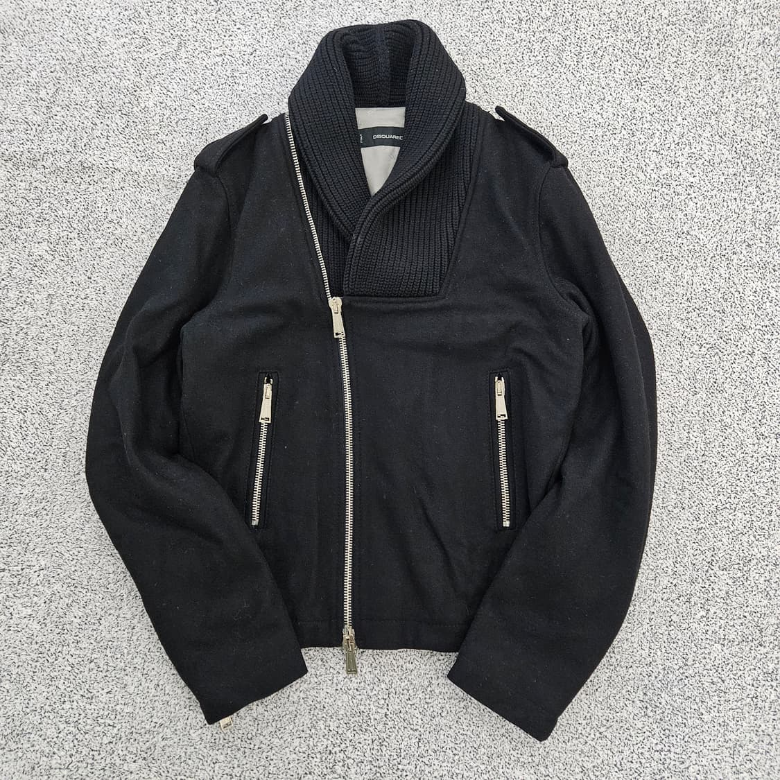 [50] 디스퀘어드2 숄카라 스웨이드 울 바이커 자켓 0102YH1 상품이미지2