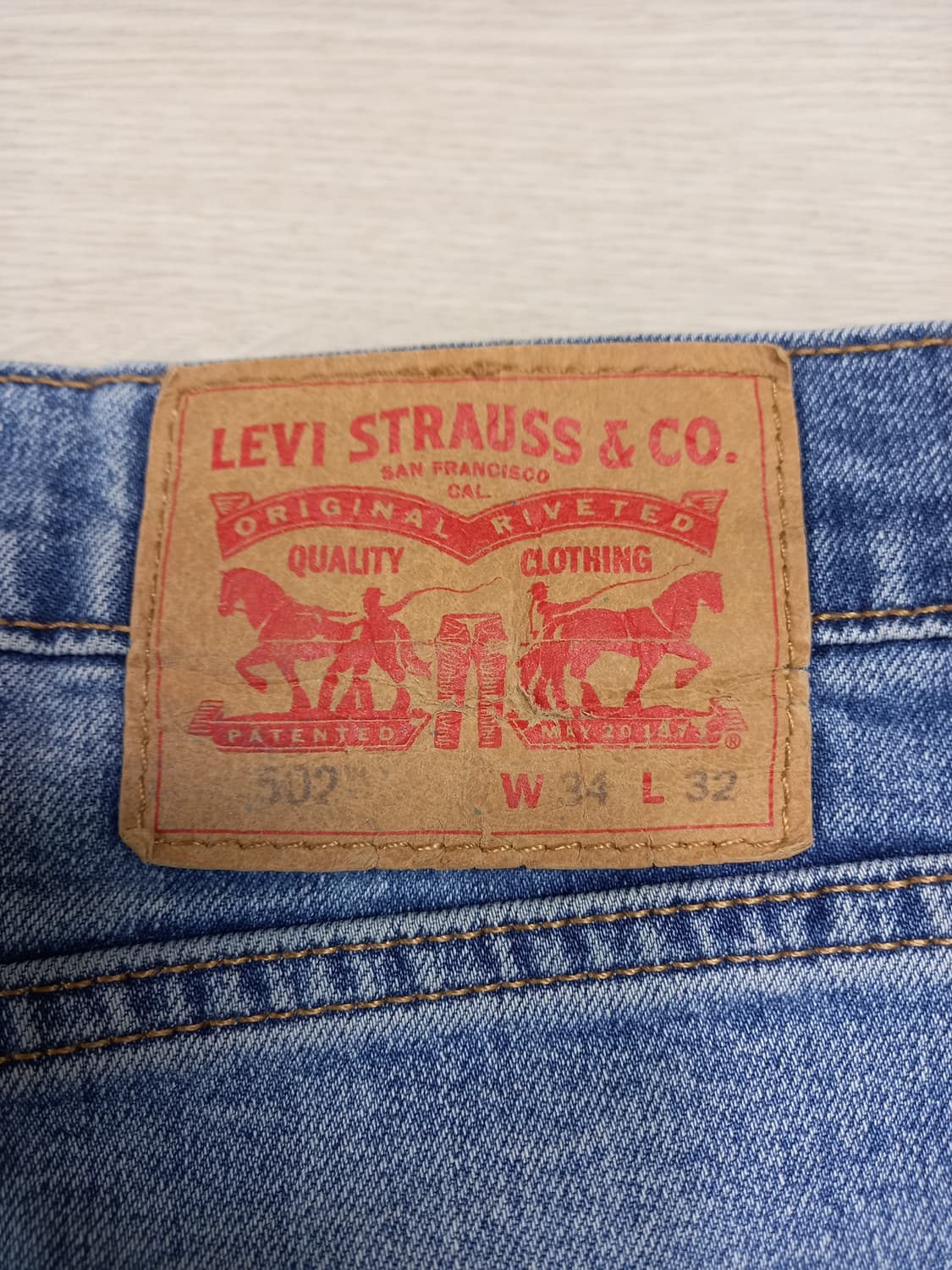 35 리바이스502 워싱 스판 슬림일자진 커스텀 35-260 상품이미지5