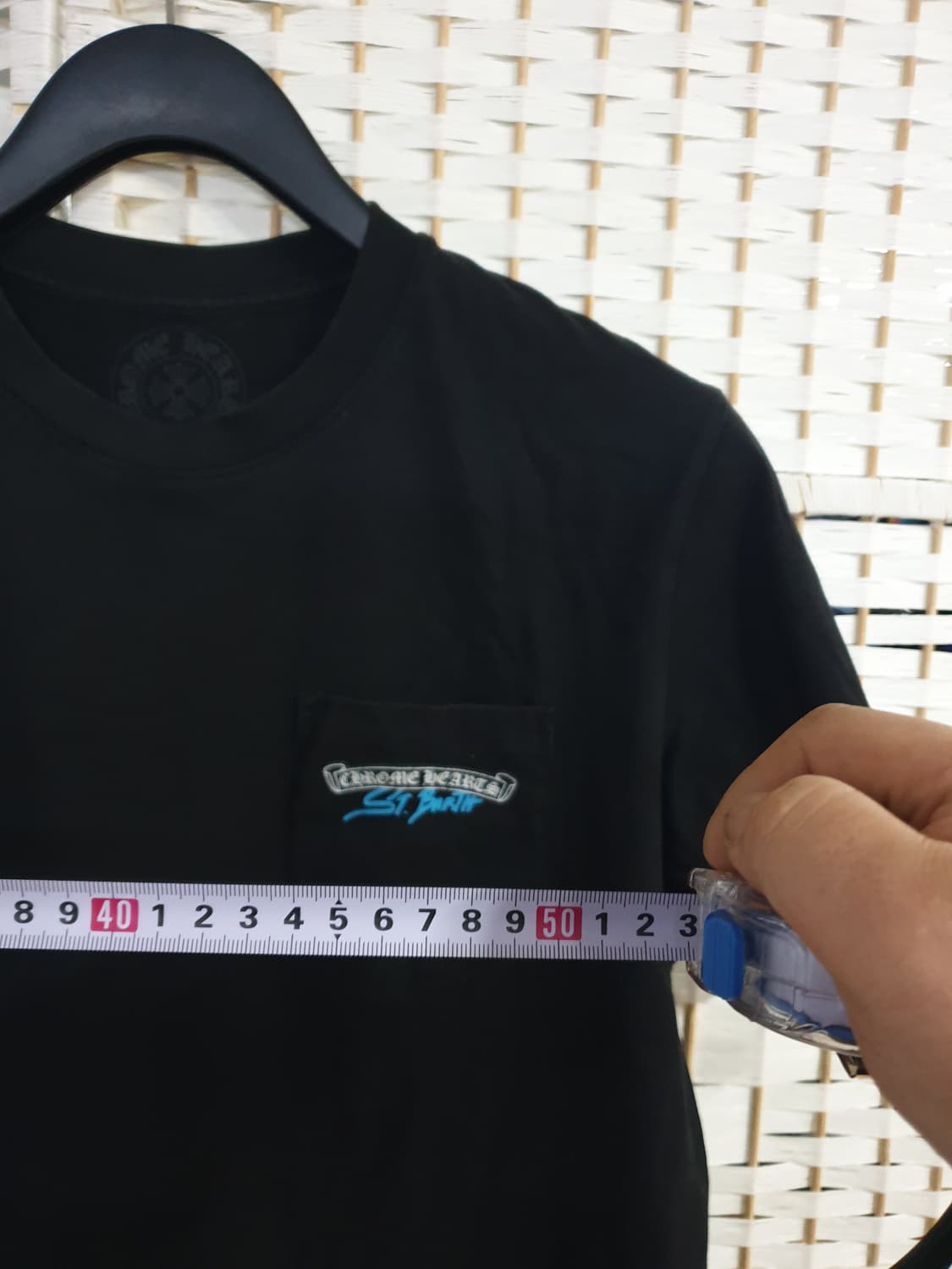 크롬하츠 St. Barth 블랙 반팔 티셔츠 L 상품이미지6