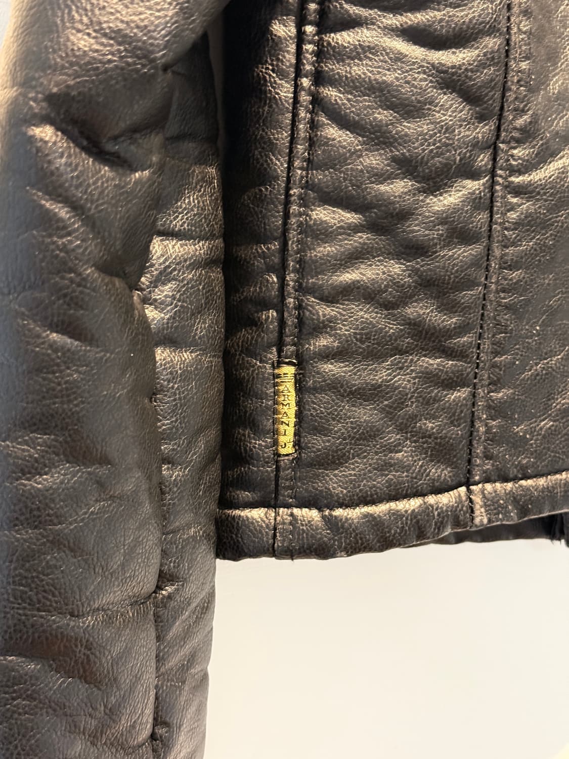 00s Armani Jeans Racing Biker Jacket 상품이미지6