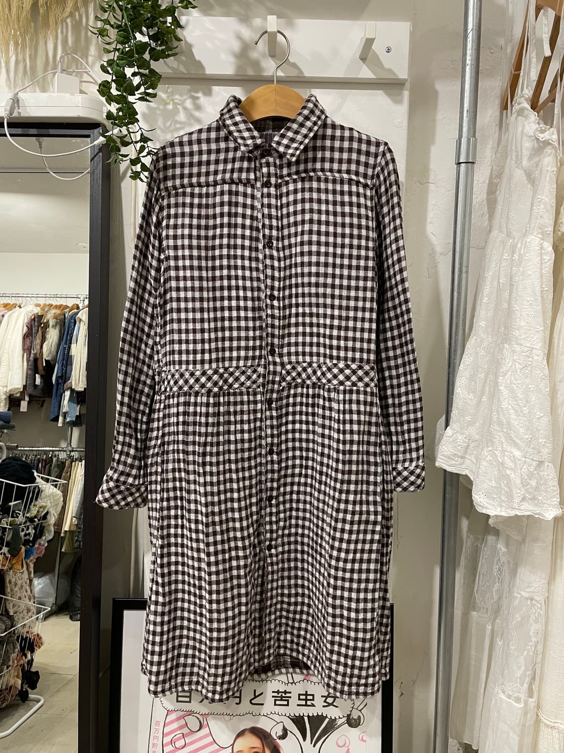 양면 셔츠원피스 + 가디건 세트 상품이미지5