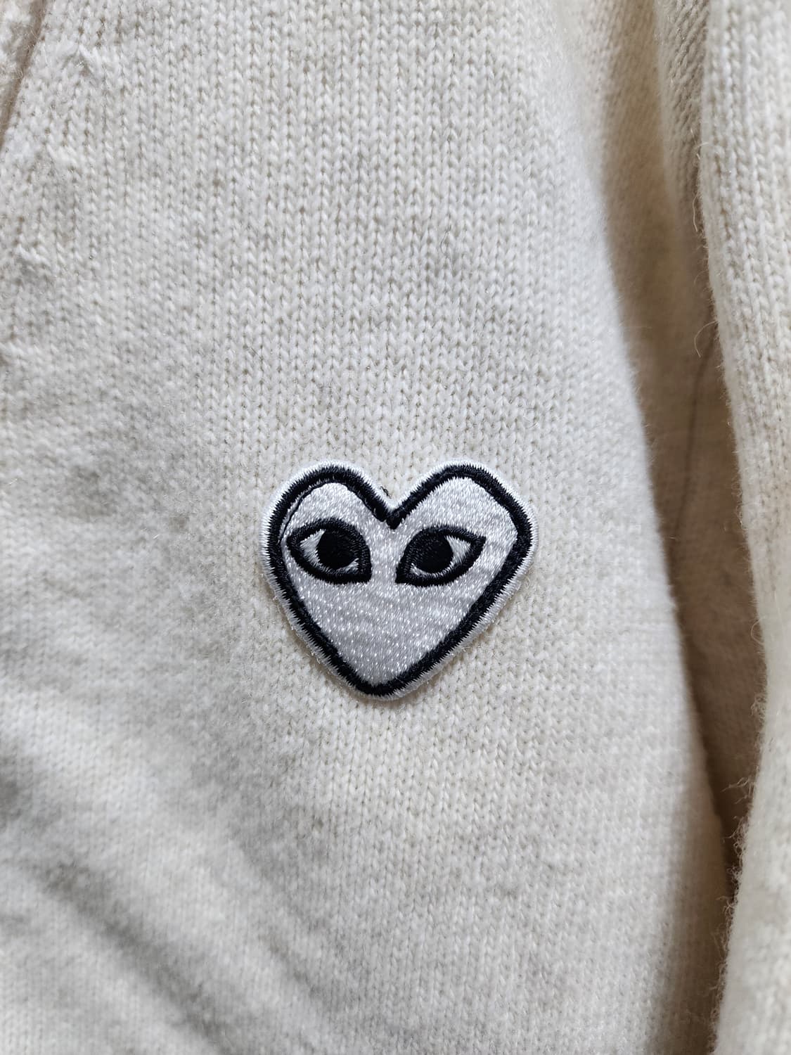 꼼데가르송 플레이 가디건 아이보리 상품이미지3