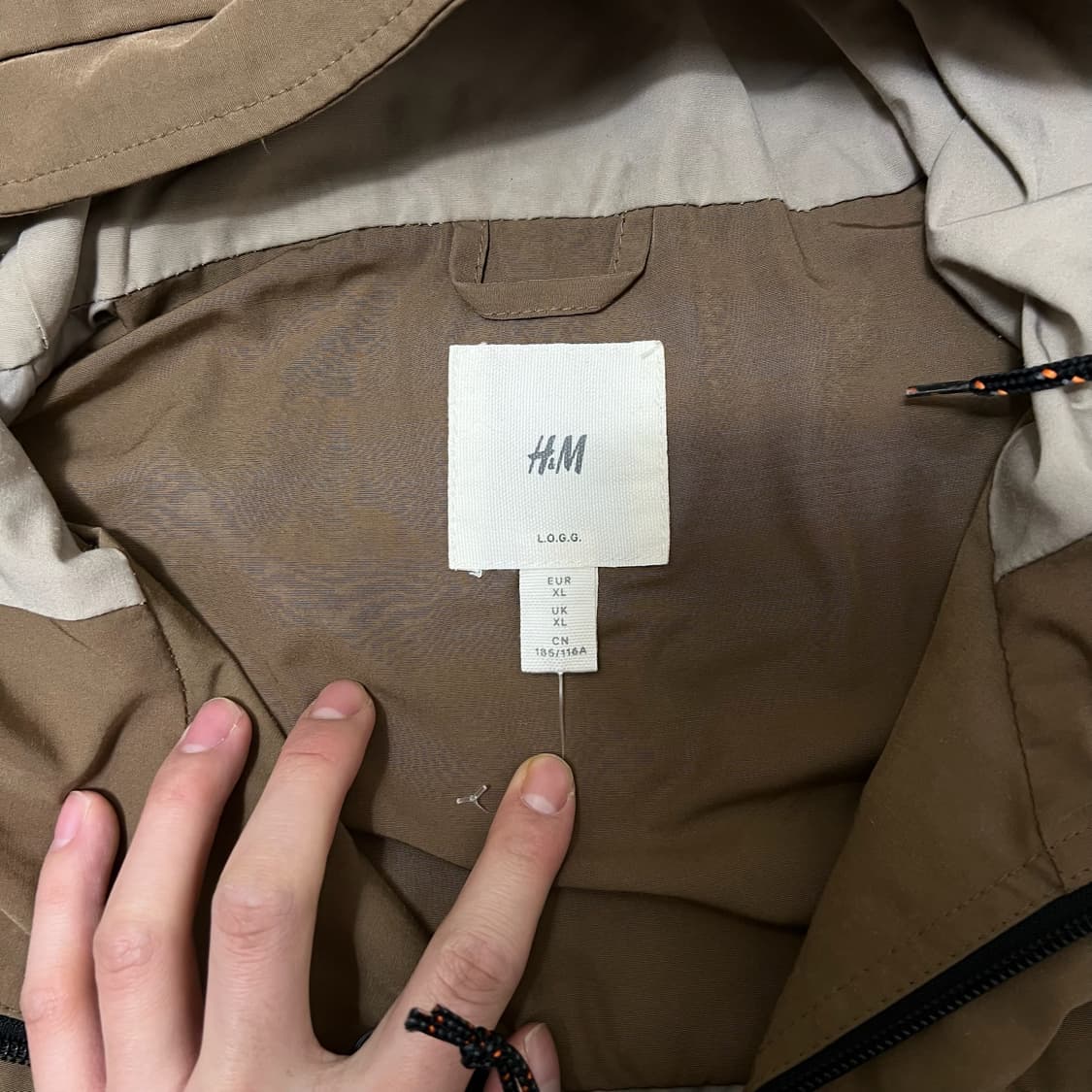 H&M 에이치앤엠 남성 포켓 야상 바람막이 자켓 XL/105  상품이미지5