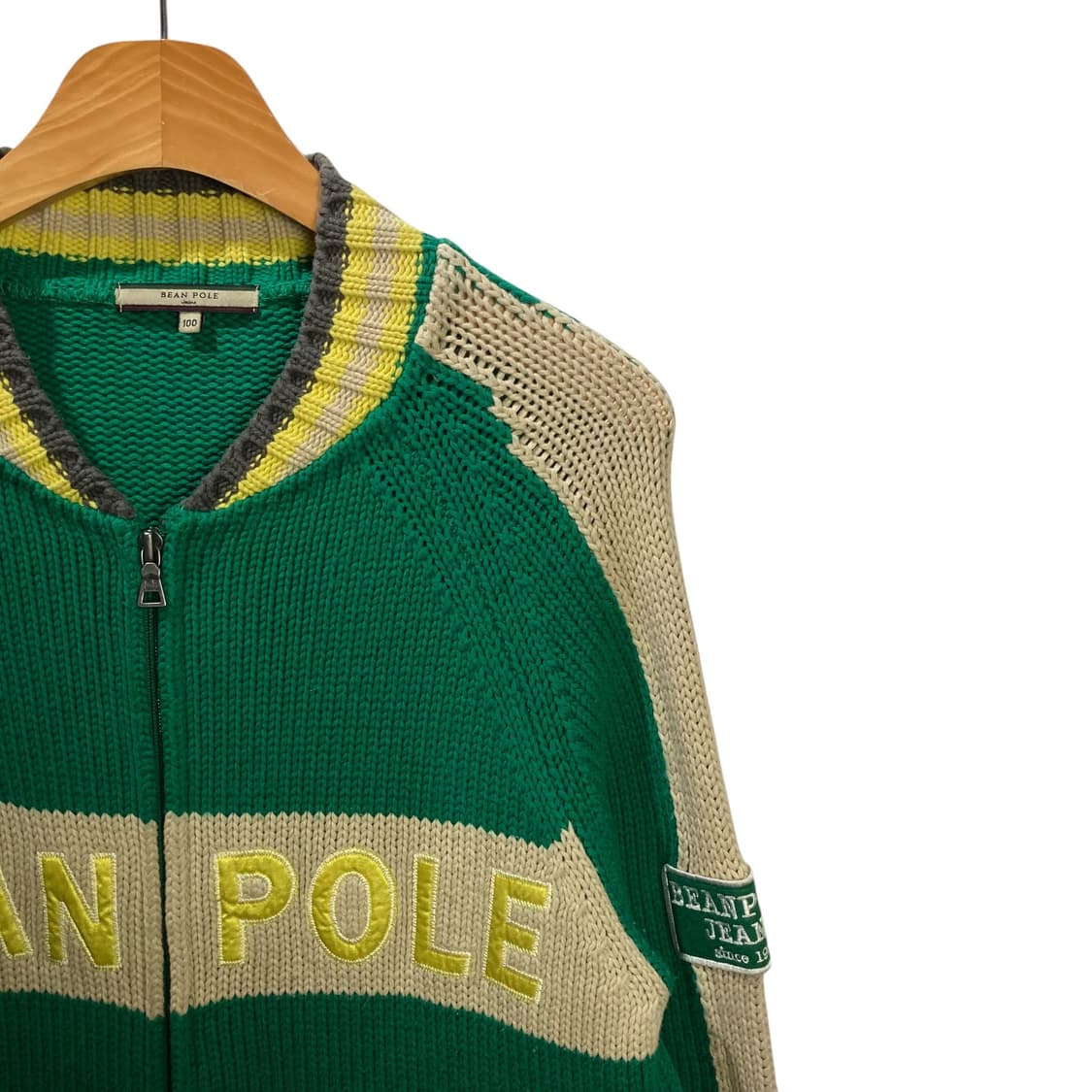 빈폴 배색 니트집업 상품이미지3