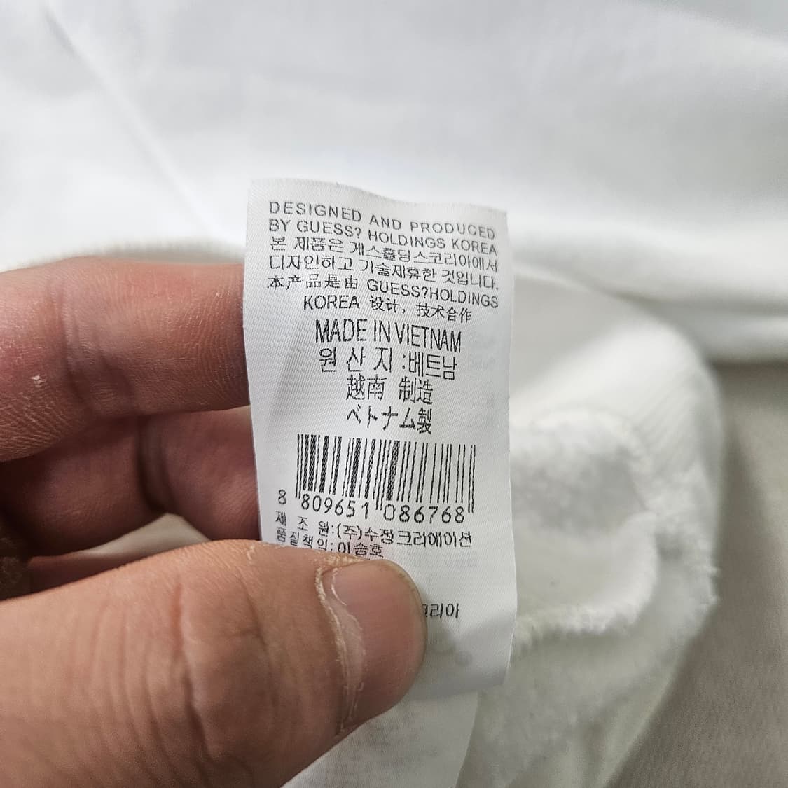 L 게스 화이트 후드티 0304Y 상품이미지7