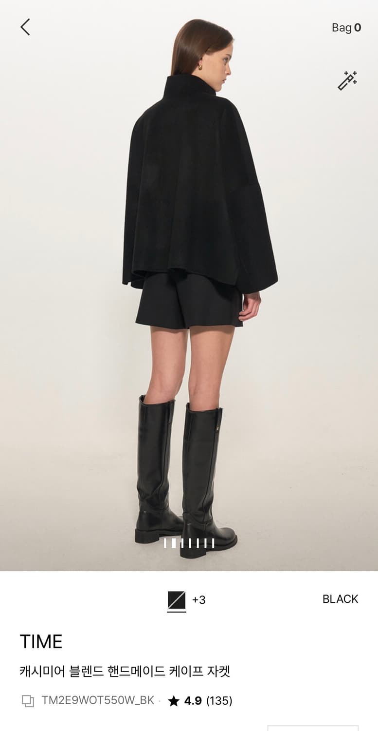 한섬 타임 캐시미어 블렌드 핸드메이드 케이프 자켓 상품이미지2