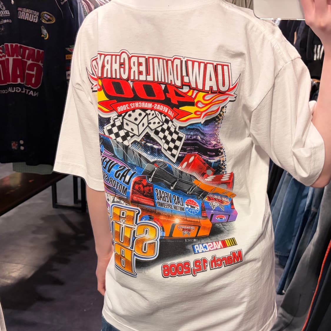 [IM] NASCAR 레이싱 그래픽 화이트 반팔티 상품이미지7