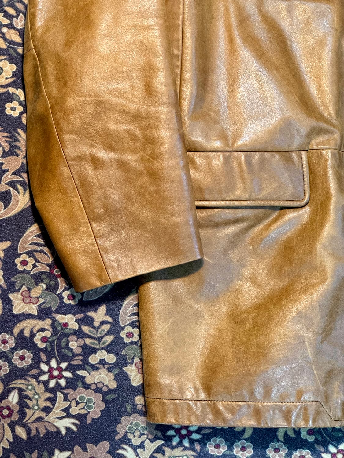 00s 올드 갭 카우하이드 레더 카코트 자켓 상품이미지4