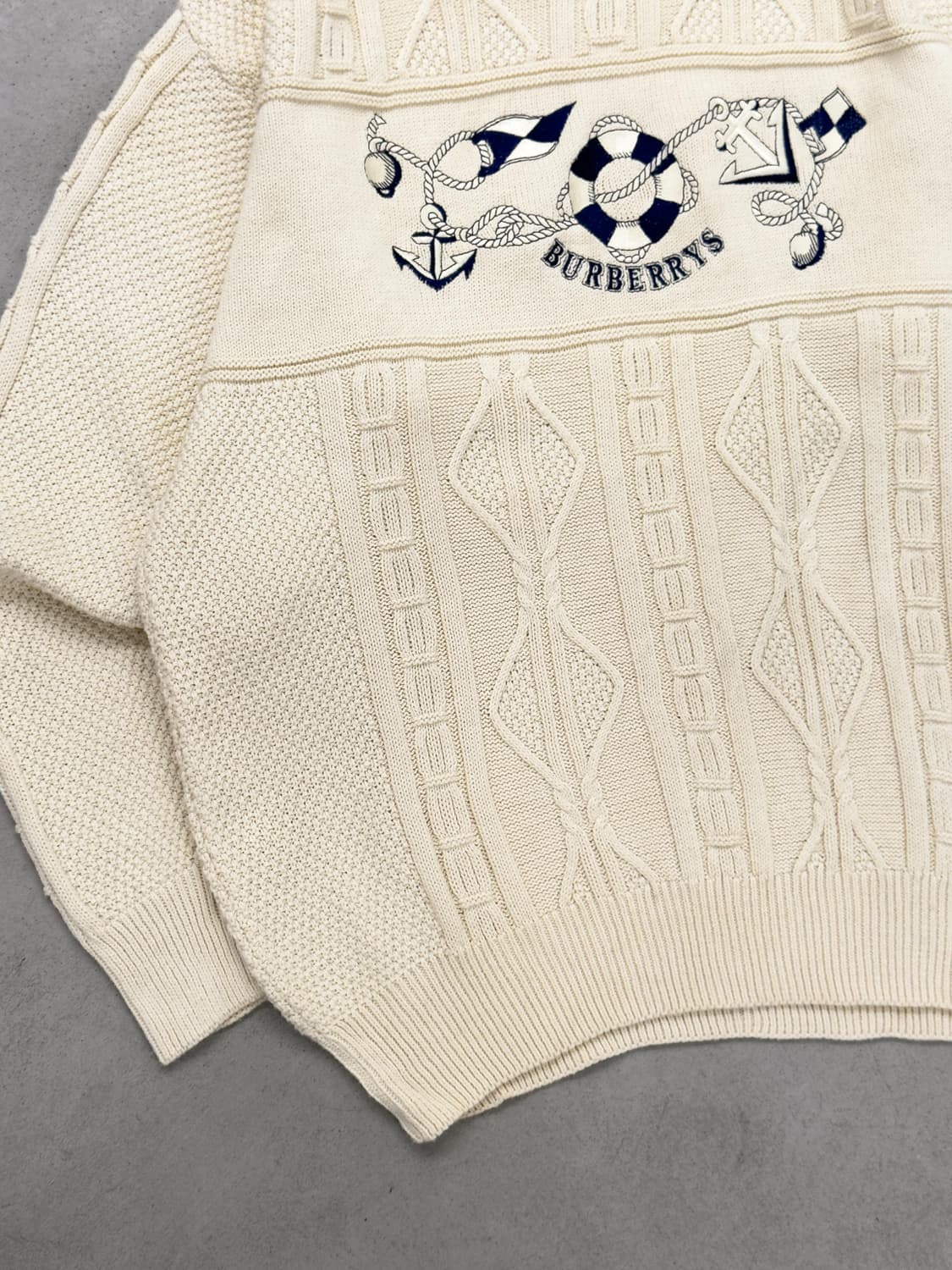 90s 버버리 영국제 코튼 니트 상품이미지4