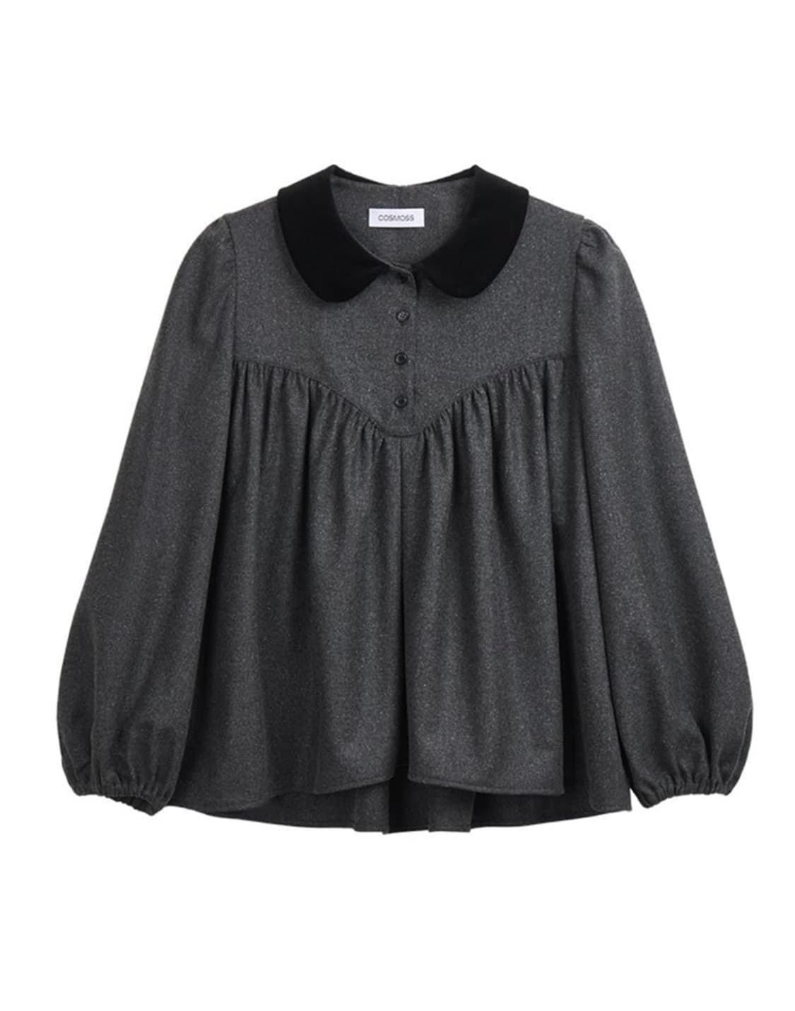 셔링 퍼프 블라우스 상품이미지1