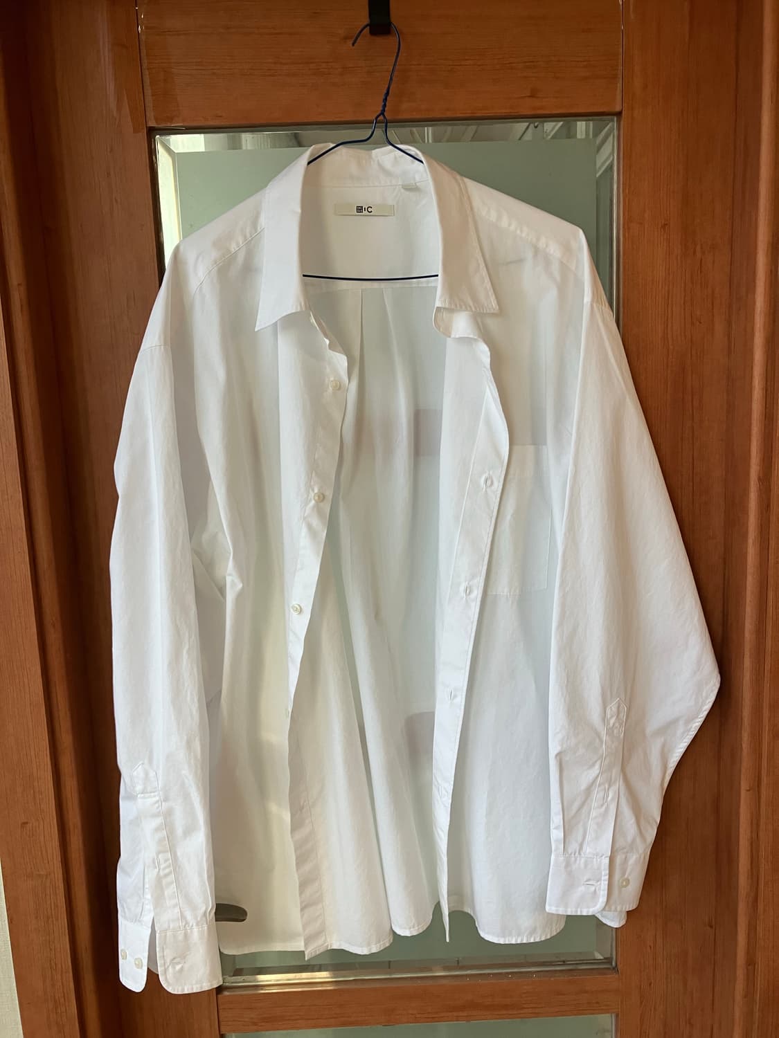 유니클로 C 브로드클로스 오버사이즈 셔츠 XL 상품이미지2